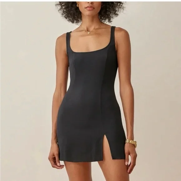 Reformation Black Mini Dress - Picture 1 of 2